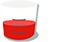 Red liquid illustration