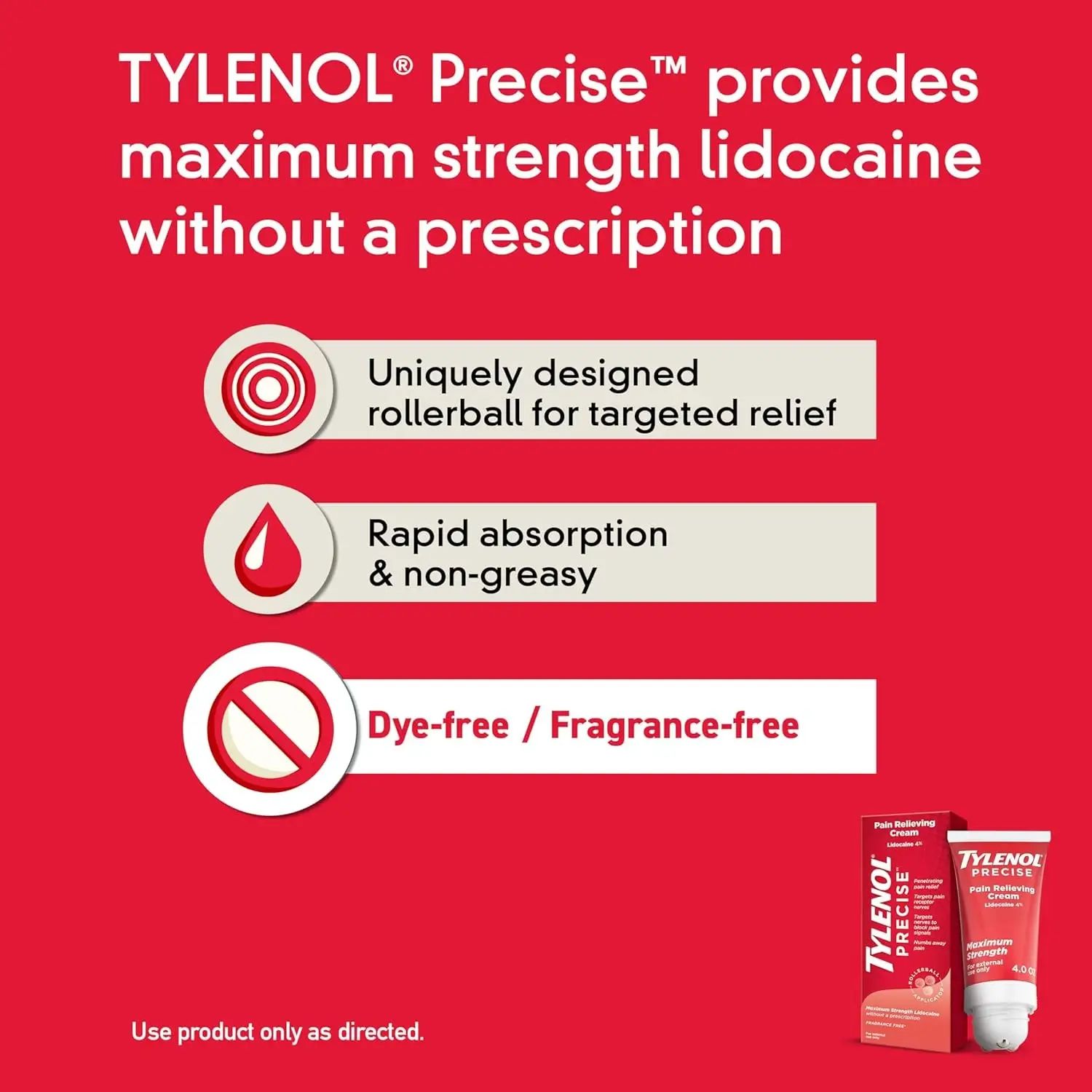 74300172026 3 PRECISE® Pain Relieving Cream