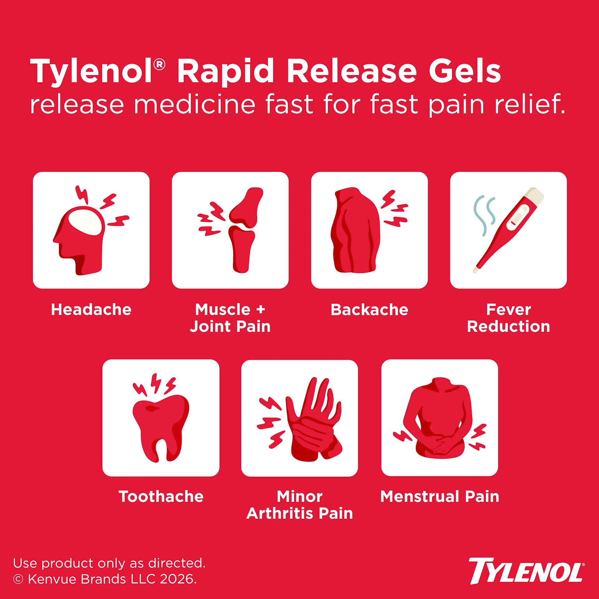 TYLENOL® Extra Strength Rapid Release Gels