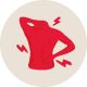 Illustration of back pain