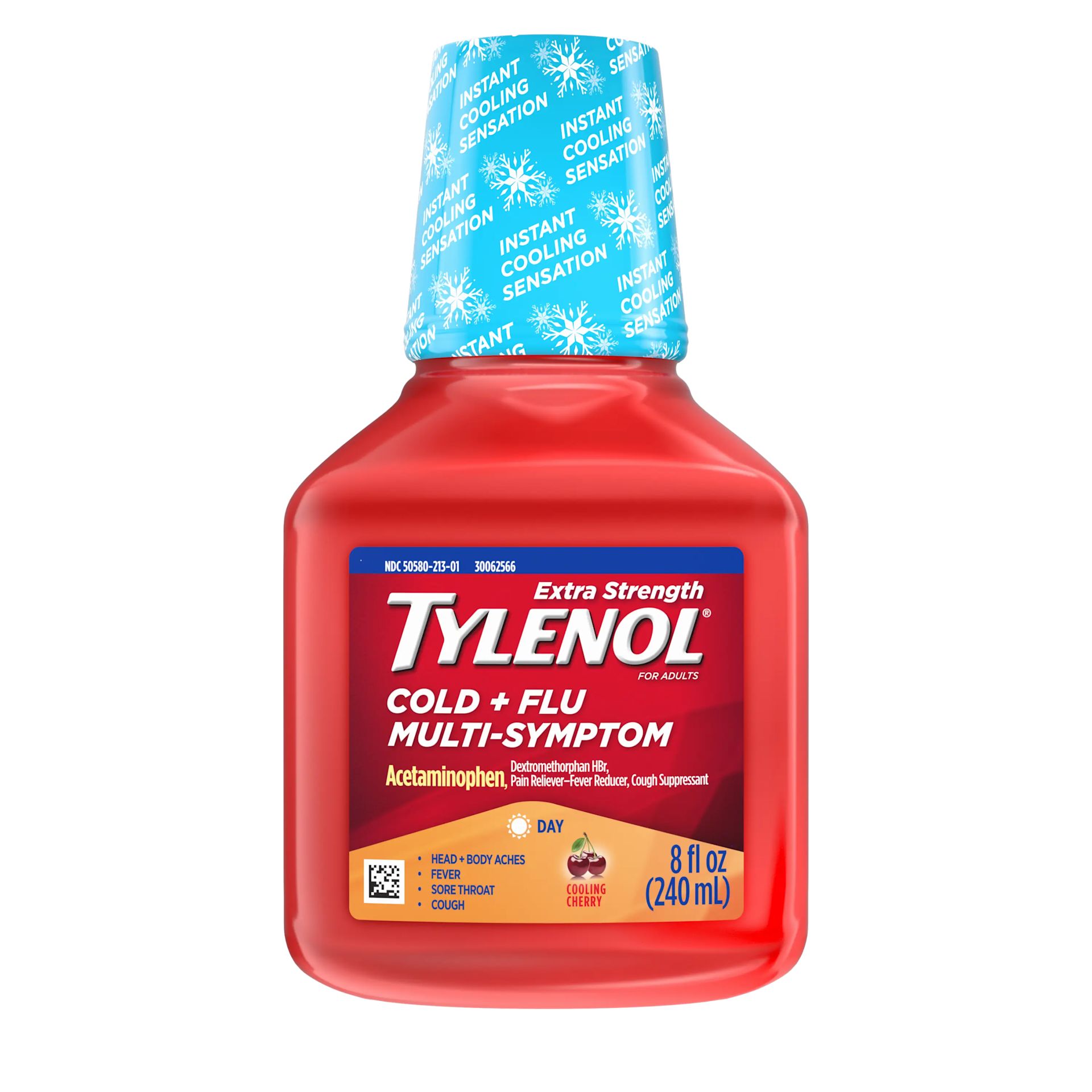 TYLENOL® Extra Strength Cold + Flu Multi-Symptom Daytime Liquid
