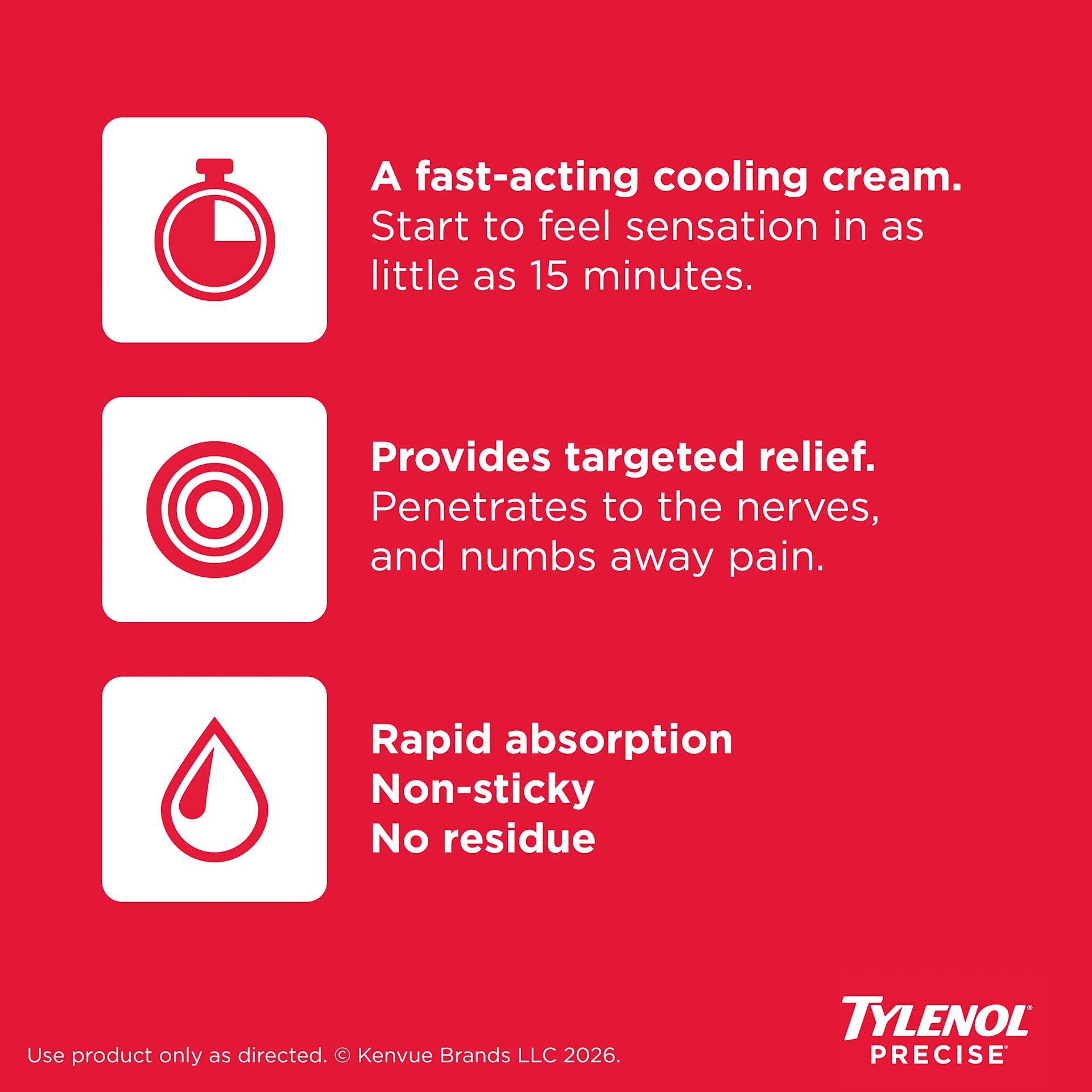 TYLENOL® PRECISE® Cooling Pain Relieving Cream
