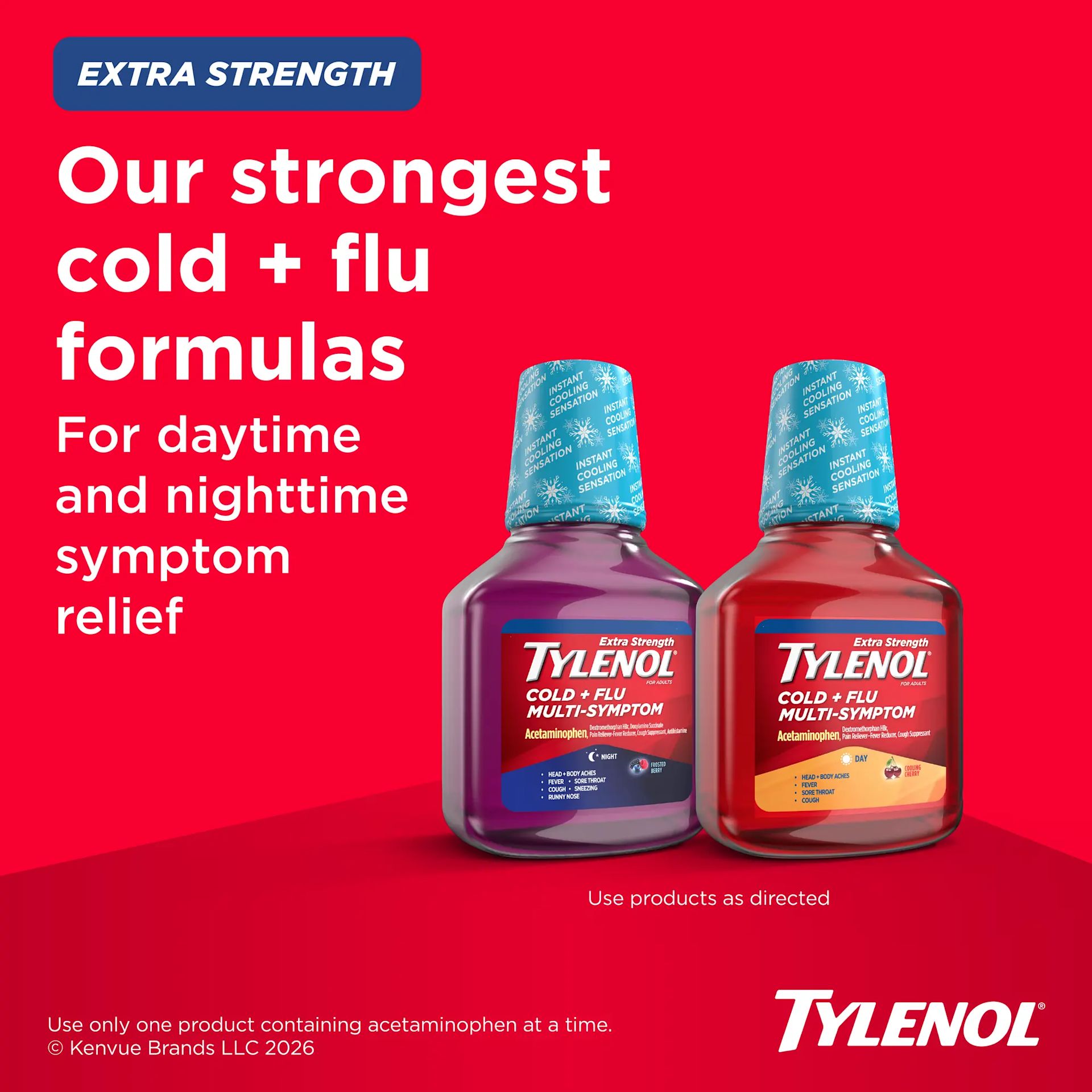 Extra Strength TYLENOL® Cold + Flu Multi-Symptom Relief Value Combo Pack