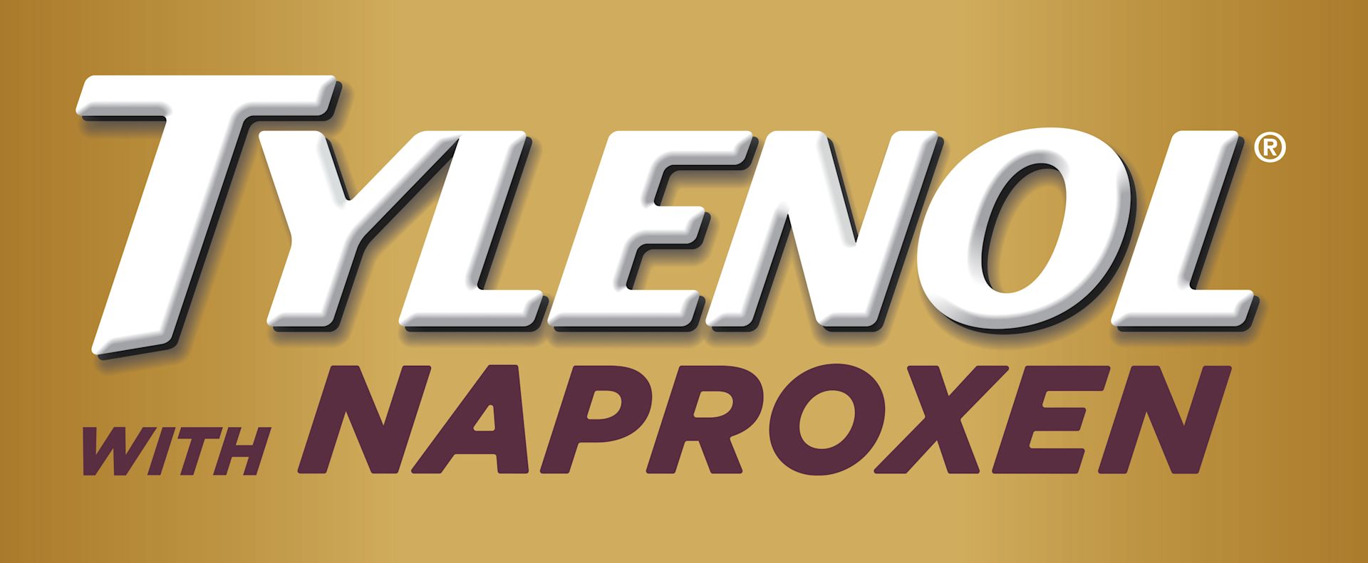 TYLENOL® with Naproxen Logo Gold