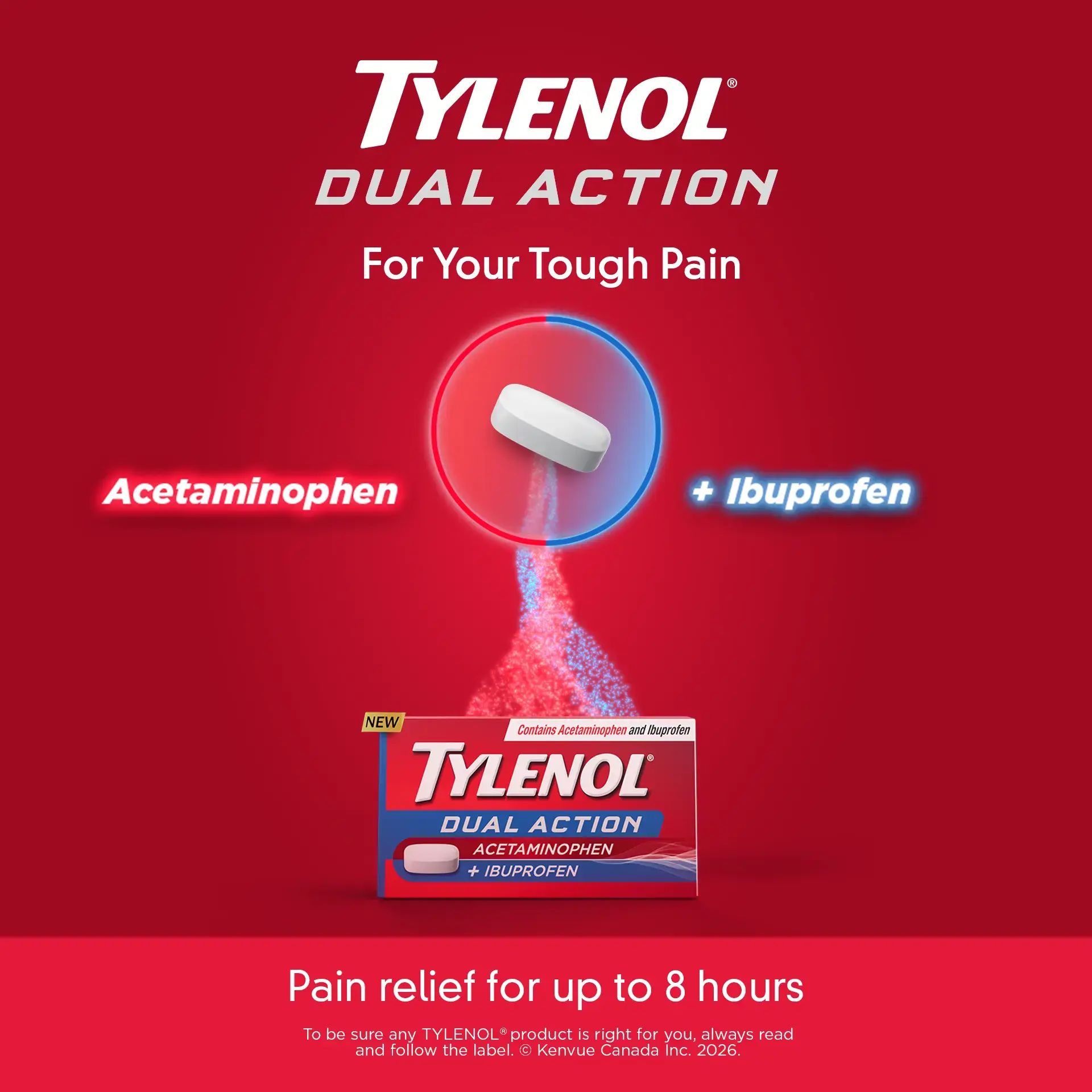 Tylenol Dual Action PDP 1x1 F