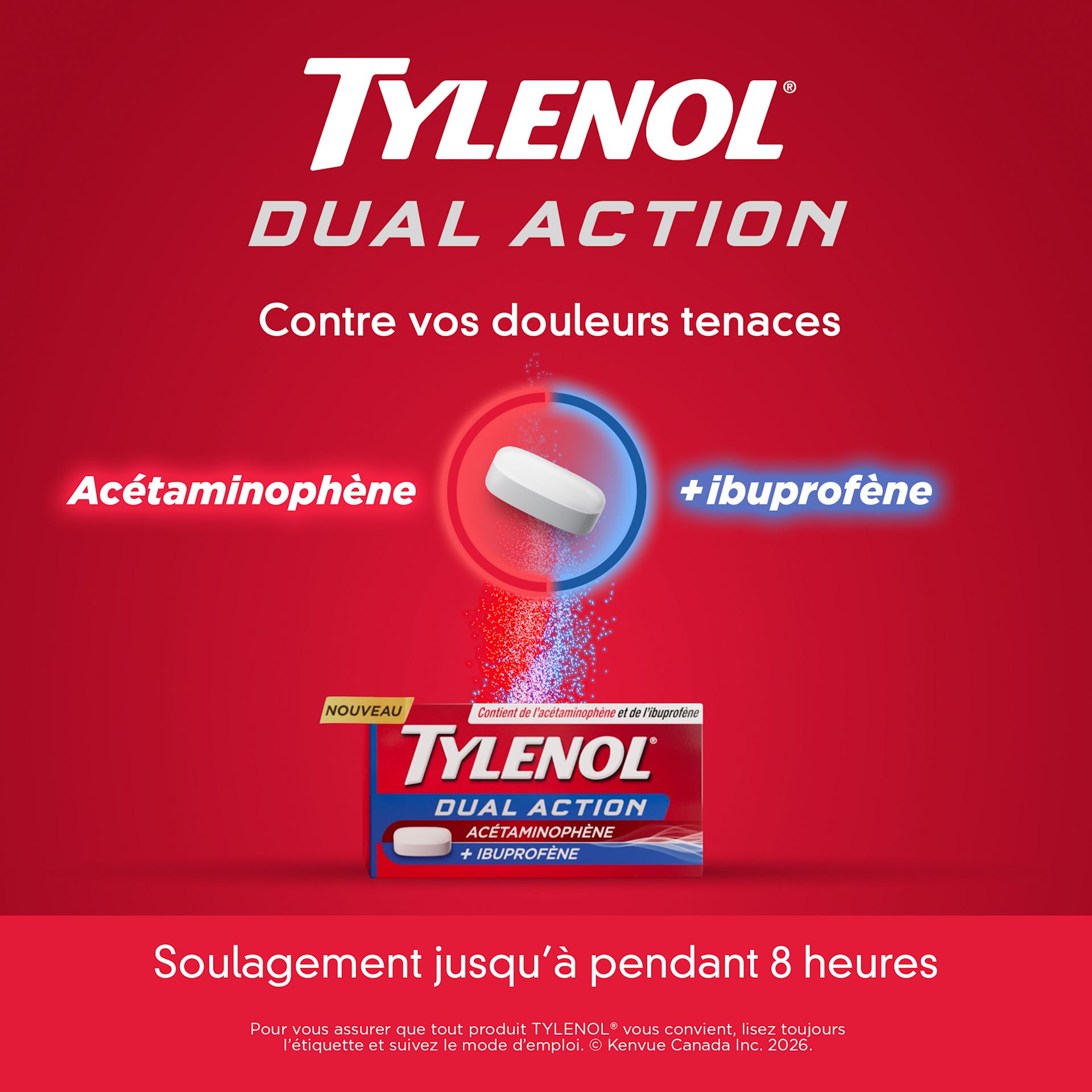 Tylenol Dual Action PDP 1x1 F