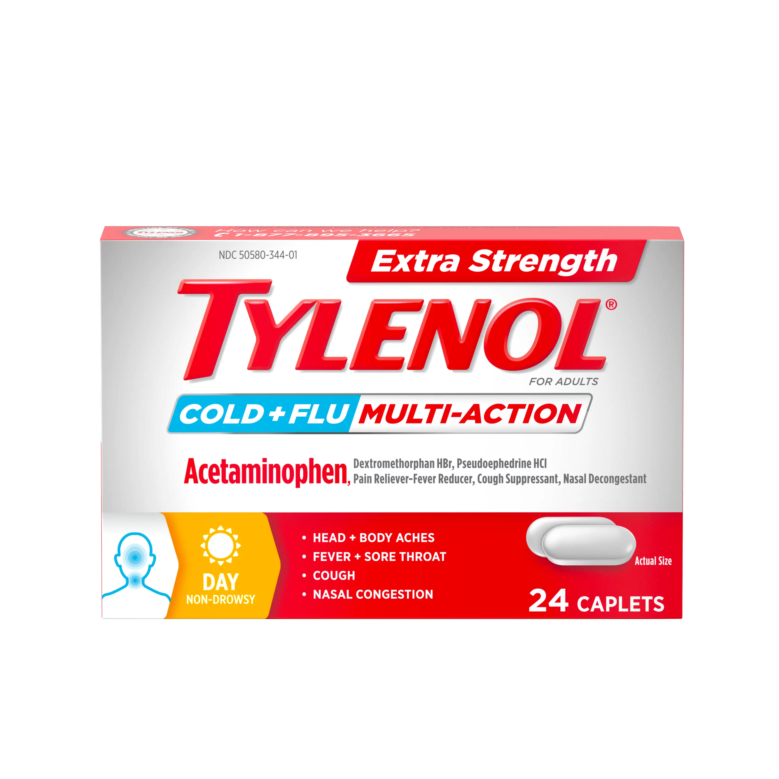 TYLENOL® Extra Strength Cold & Flu Multi-Action Daytime