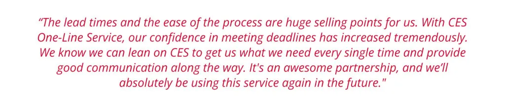 Real results from the field: CES-One Line Service at work image