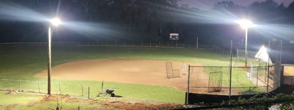Angels in the infield: Community renovates softball field image