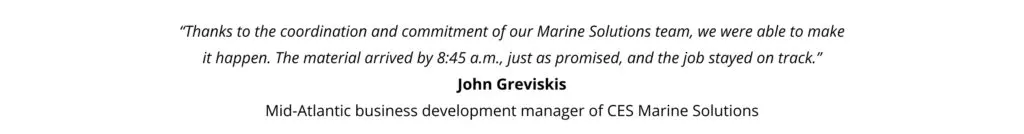 CES Marine Solutions: your partner for maritime electrical supply and logistics image