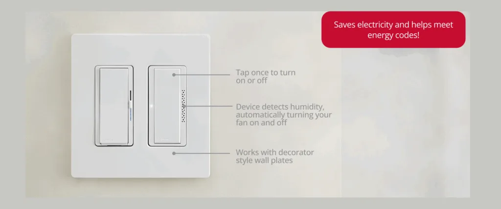 Product spotlight: Lutron Diva Dimmer with Night Mode & XactSense Humidity Sensor Switch image