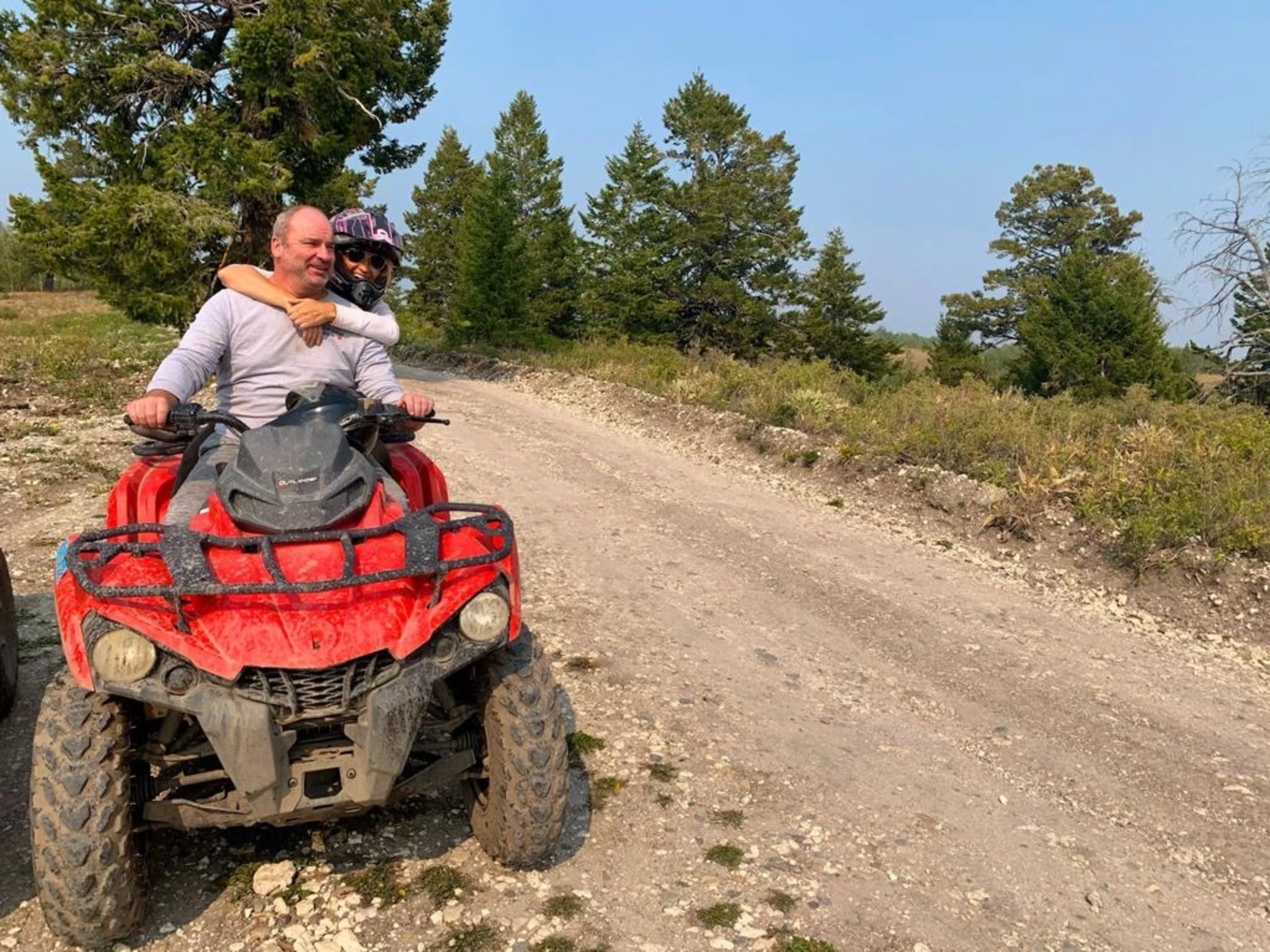 Co-COO John Gray and his wife enjoying the U.S. many years later.