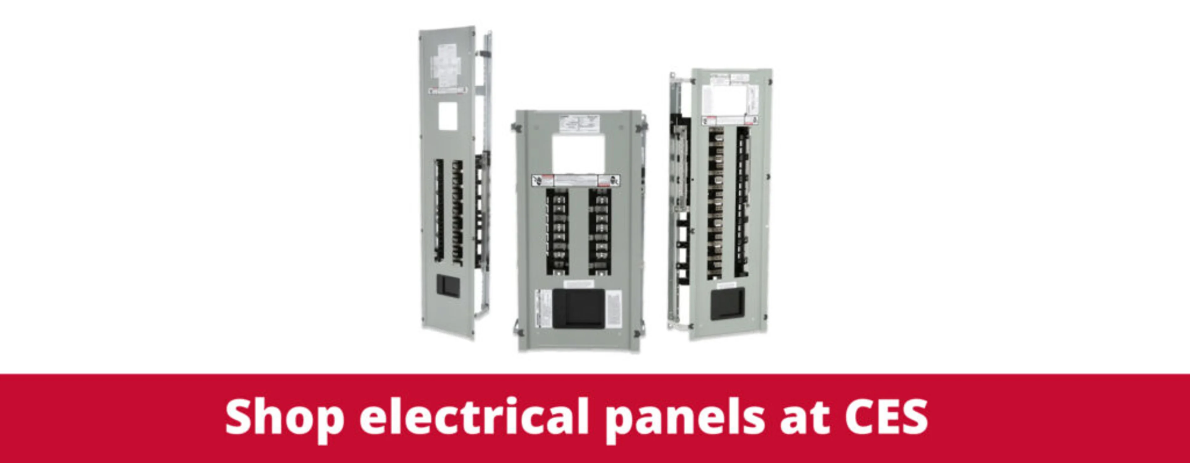 A "Shop electrical panels at CES" banner with images of electrical panels.