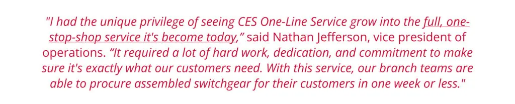 Real results from the field: CES-One Line Service at work image