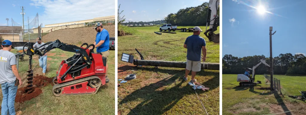 Angels in the infield: Community renovates softball field image