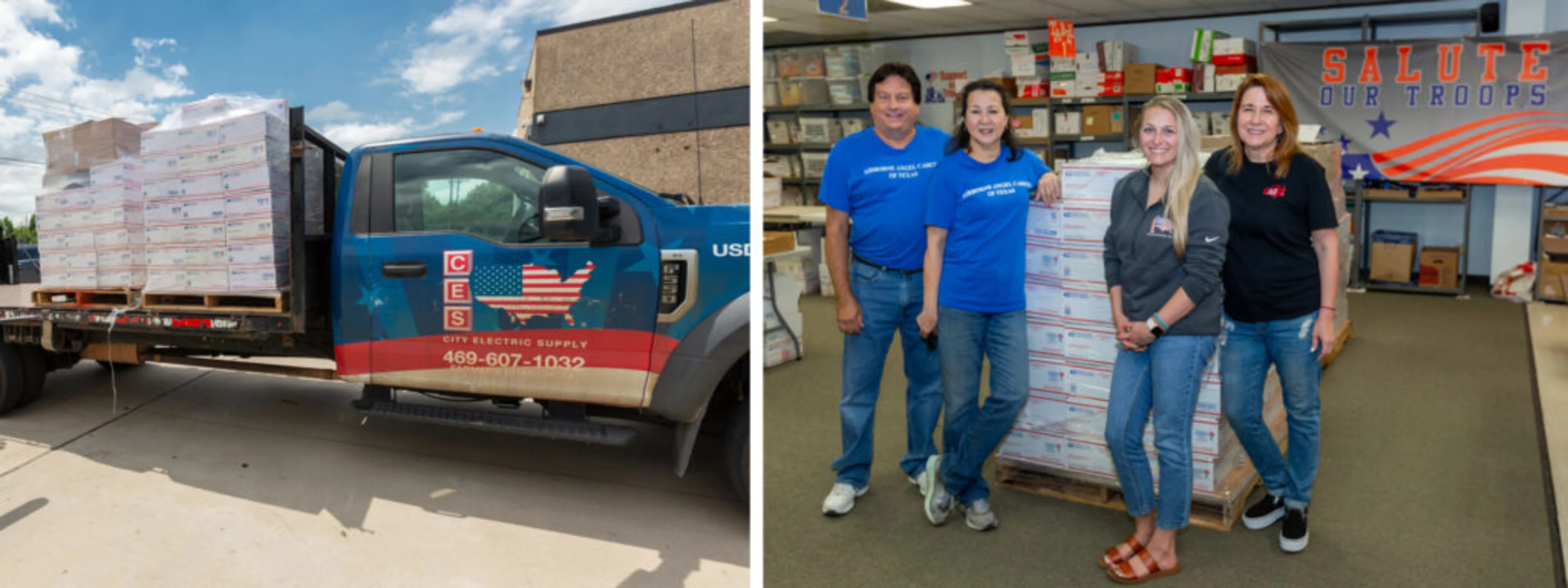 Sending care to soldiers overseas image