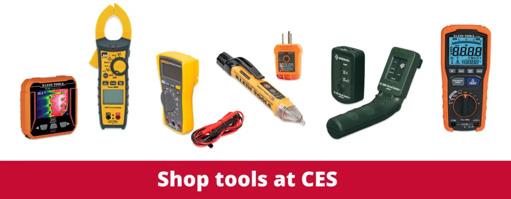 A "Shop tools at CES" banner with images of tools.