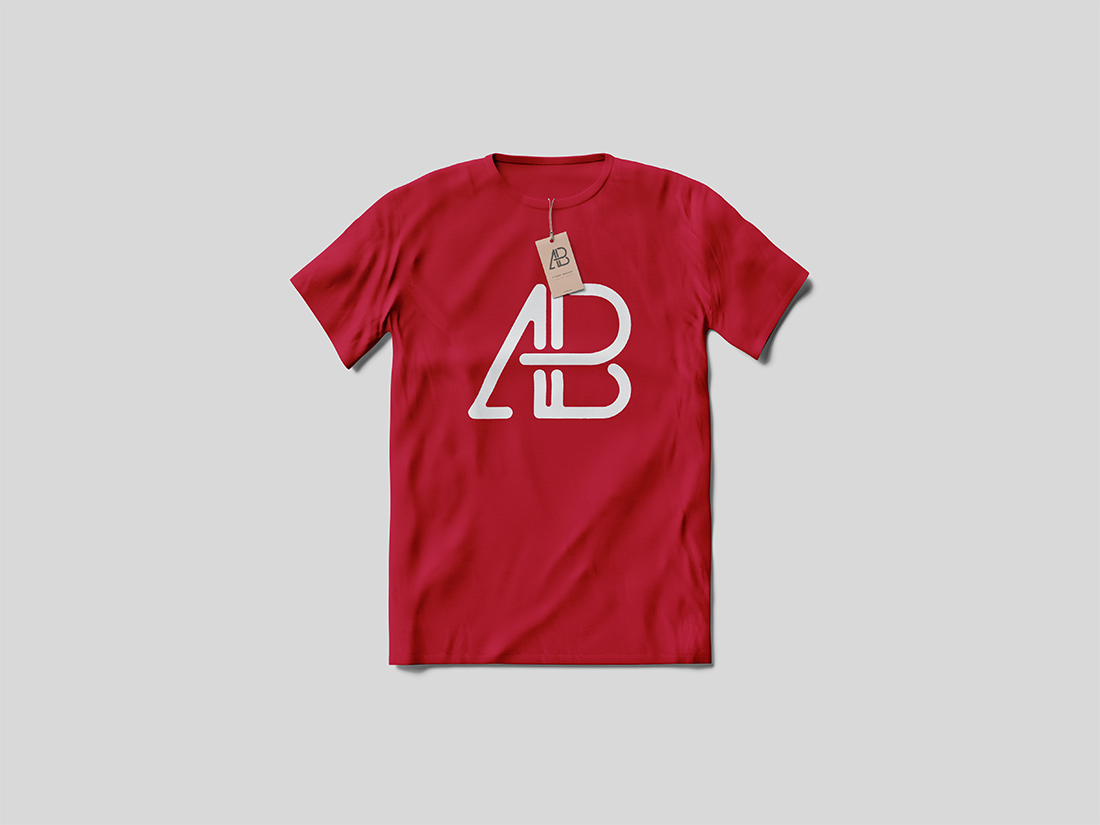 Download T-Shirt With Tag Mockup | Anthony Boyd Graphics