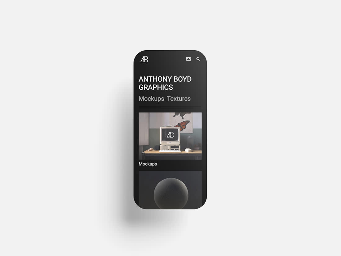 Rounded Smartphone Screen Set by Anthony Boyd Graphics
