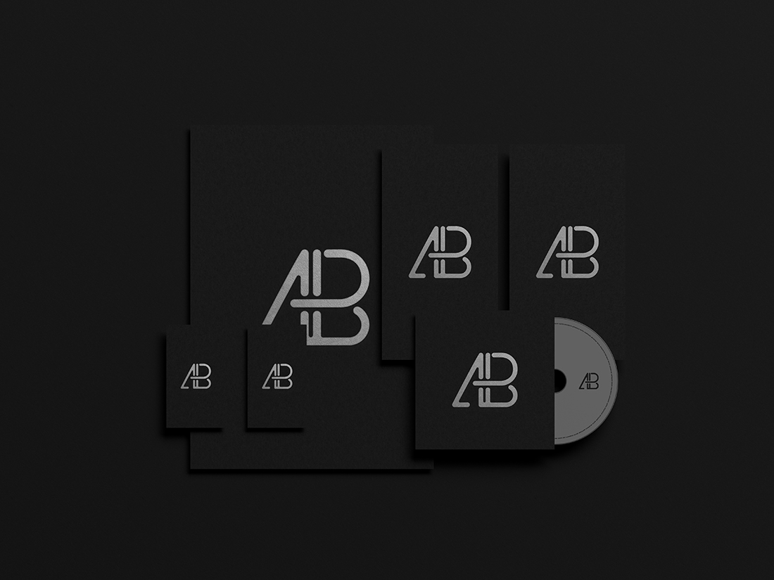 Download Black Foil Branding Identity Mockup | Anthony Boyd Graphics