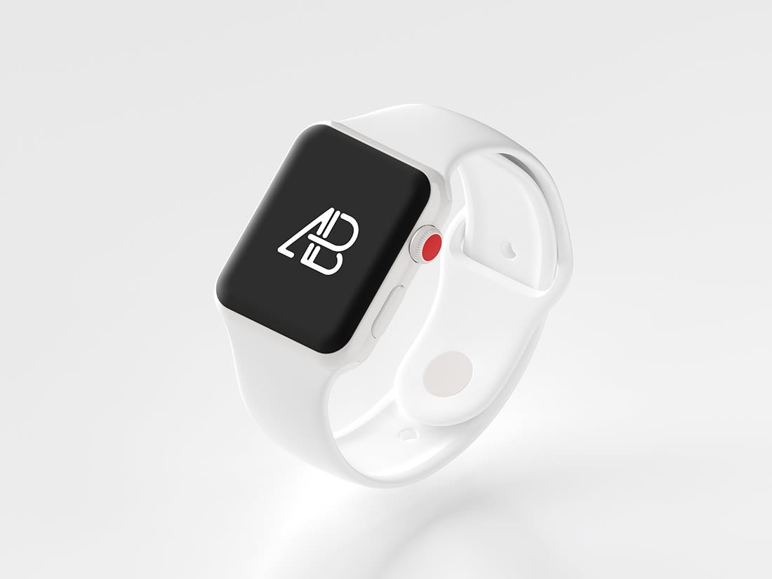 Ceramic Apple Watch Series 3 Mockup by Anthony Boyd Graphics