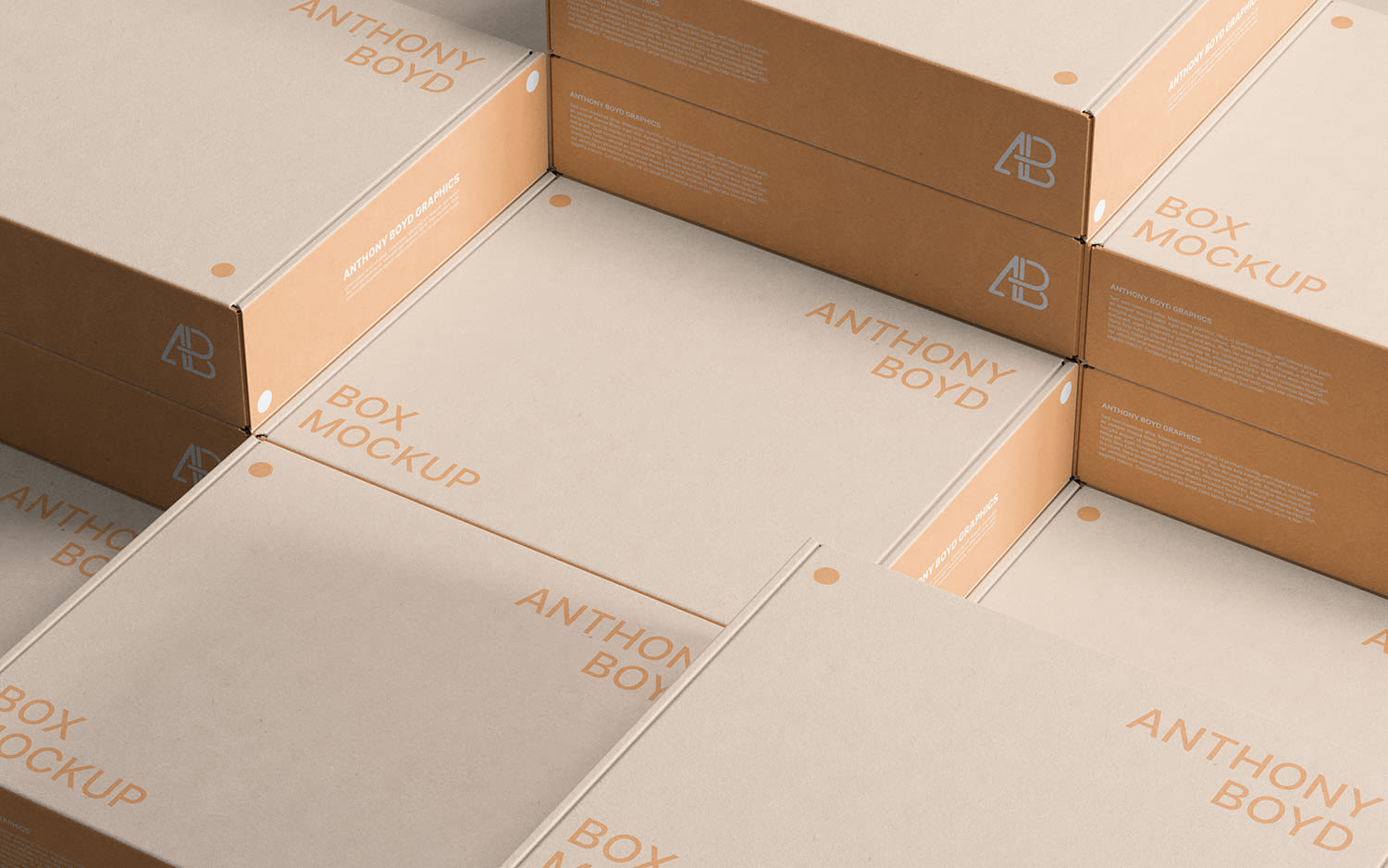 Stacked Boxes Mockup #2 by Anthony Boyd Graphics