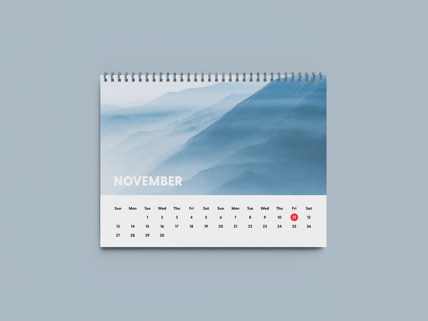 Landscape Calendar Mockup by Anthony Boyd Graphics