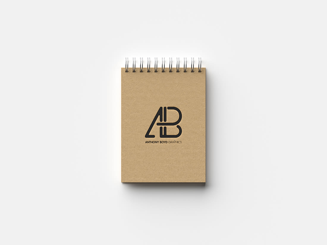 Modern Notebook Mockup by Anthony Boyd Graphics
