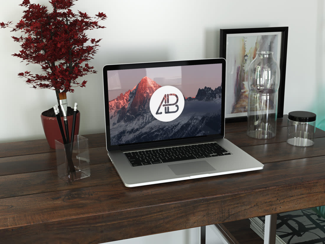 Realistic Retina Macbook Pro Mockup Vol.3 by Anthony Boyd Graphics