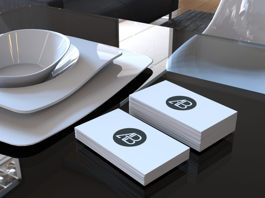 Realistic Business Card Mockup | Anthony Boyd Graphics