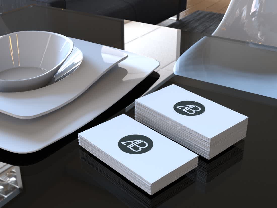 Realistic Business Card Mockup by Anthony Boyd Graphics