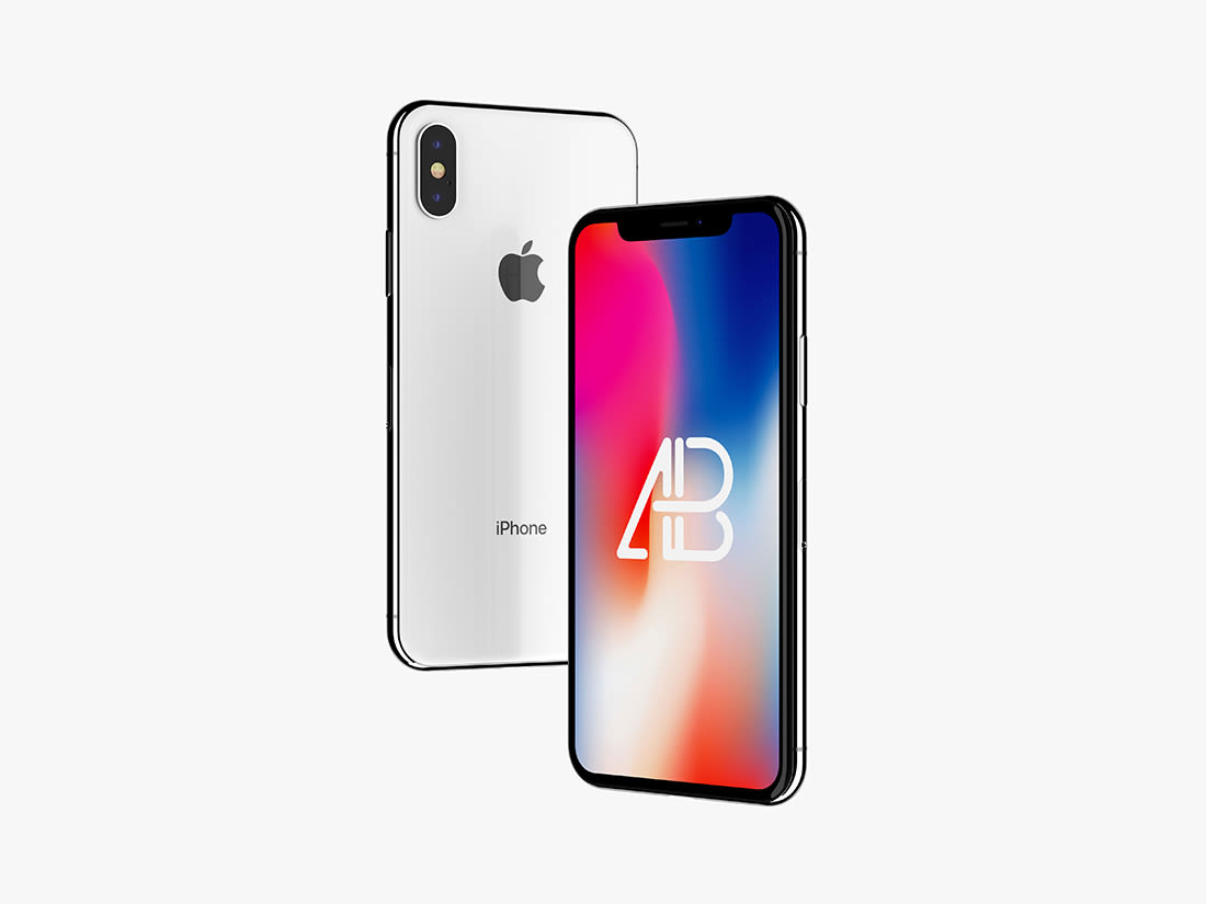 Floating iPhone X Mockup Vol.2 by Anthony Boyd Graphics