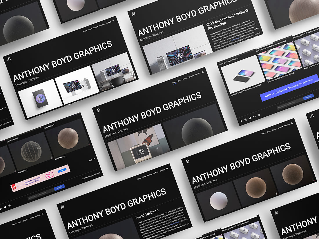 UI Showcase Mockup Pack by Anthony Boyd Graphics