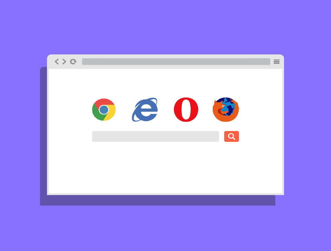 2D Flat Browser Mockup by Anthony Boyd Graphics