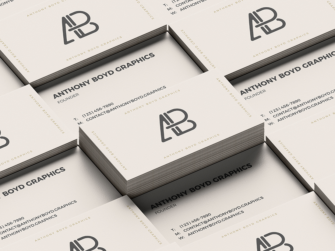 Download Business Card Grid Mockup Vol.3 | Anthony Boyd Graphics