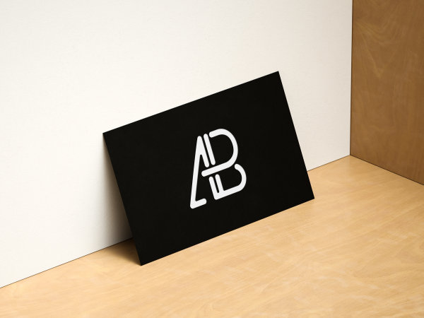 Modern Horizontal and Vertical Business Card Mockup by Anthony Boyd Graphics