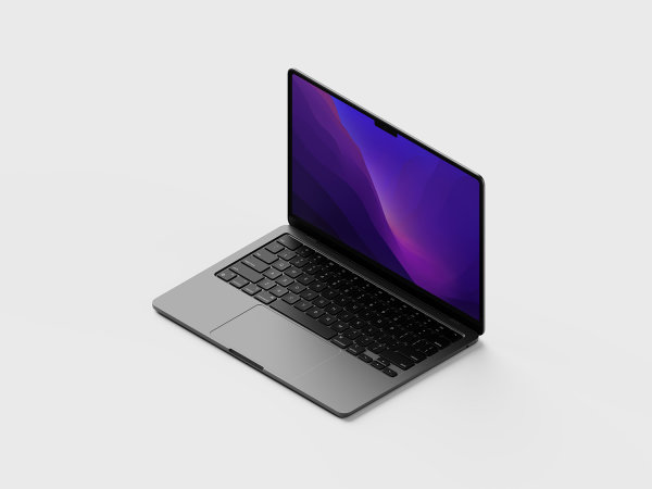M2 Macbook Air Mockup #2 by Anthony Boyd Graphics