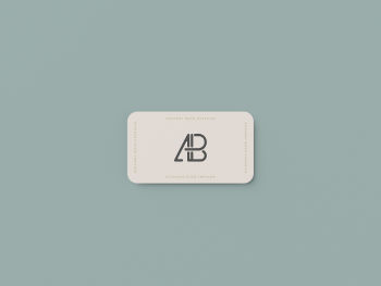 Rounded Business Card Mockup #1 by Anthony Boyd Graphics