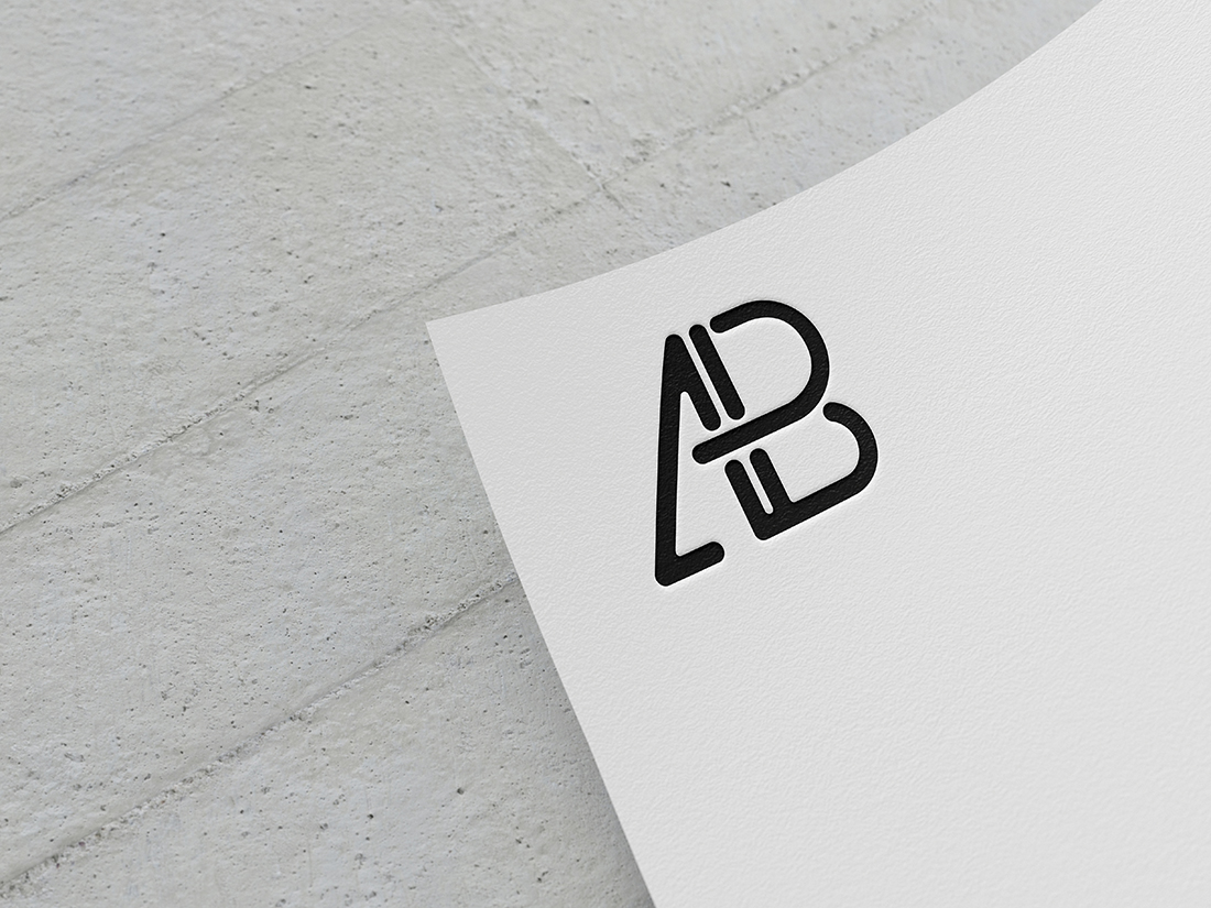 Download Paper Logo Mockup | Anthony Boyd Graphics