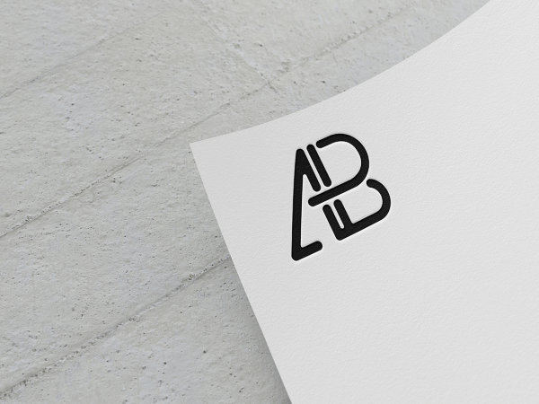 Paper Logo Mockup by Anthony Boyd Graphics