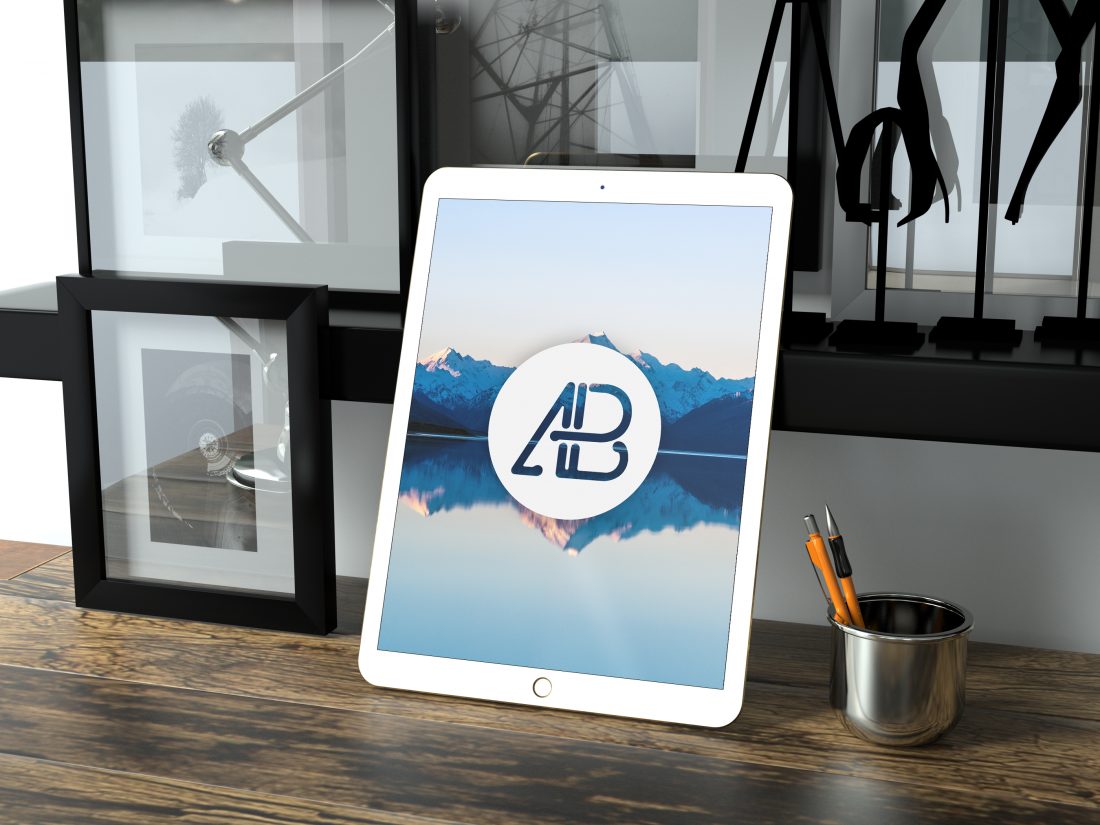 Realistic 12 9 Inch iPad Pro Mockup Anthony Boyd Graphics