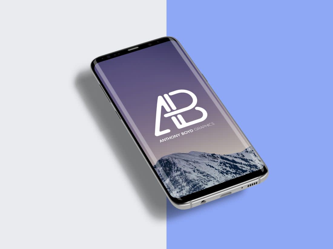Samsung Galaxy S8 Plus Mockup PSD by Anthony Boyd Graphics