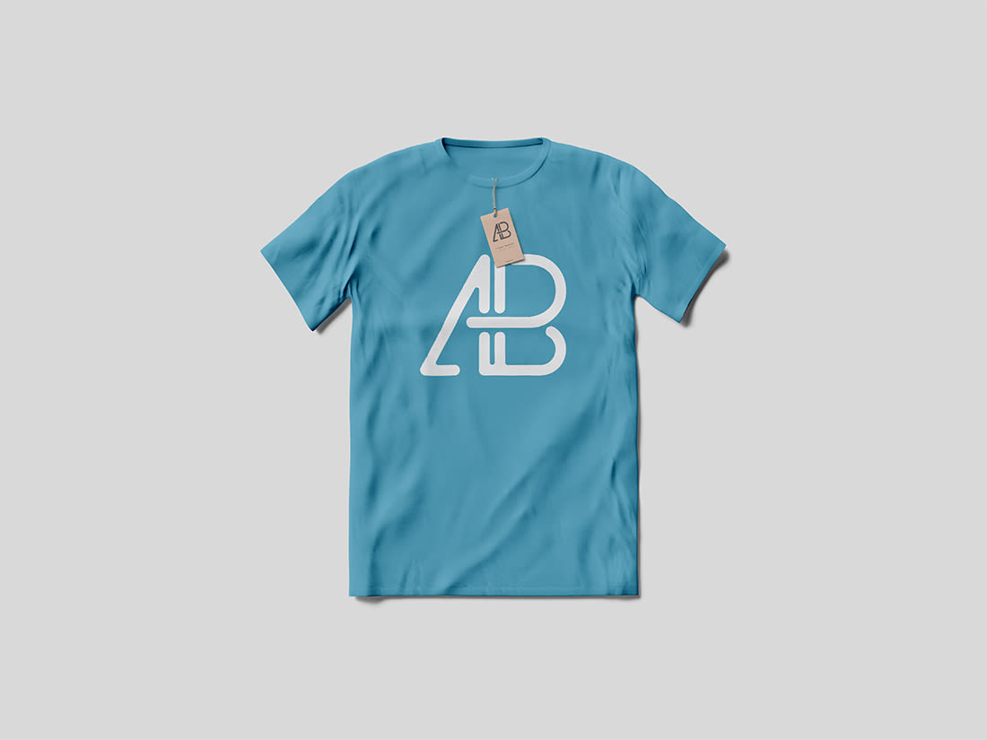 T-Shirt With Tag Mockup by Anthony Boyd Graphics