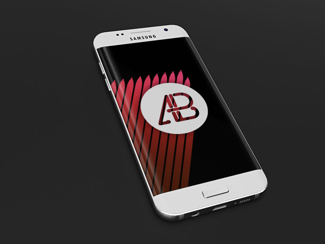 Realistic Samsung Galaxy S7 Mockup by Anthony Boyd Graphics