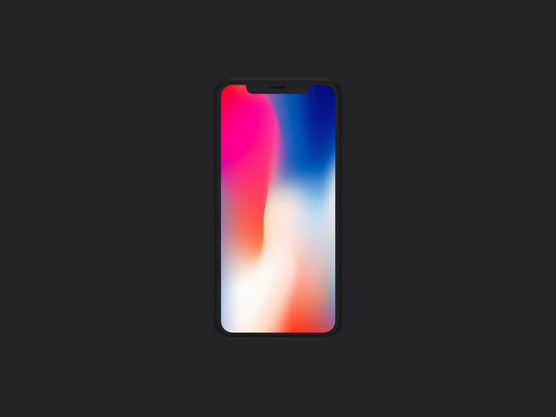 Front View iPhone X Mockup Vol.2 by Anthony Boyd Graphics