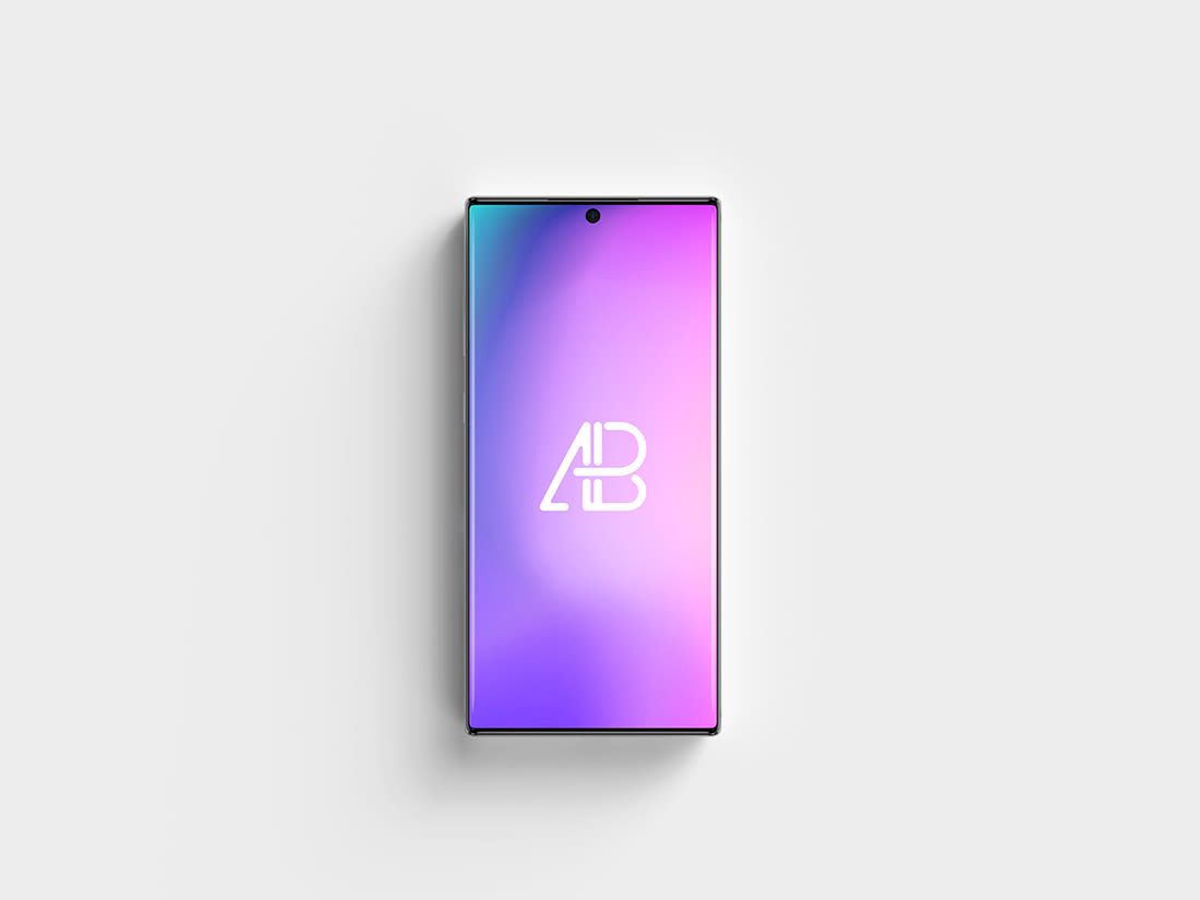 Samsung Galaxy Note 10 Pro Top View Mockup by Anthony Boyd Graphics
