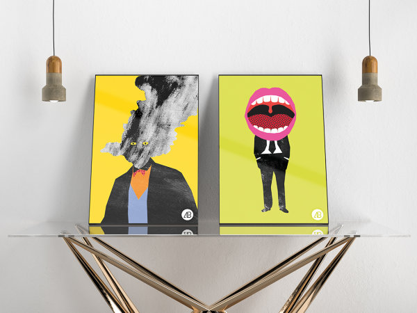 Modern Double Poster Mockup Vol.3 by Anthony Boyd Graphics