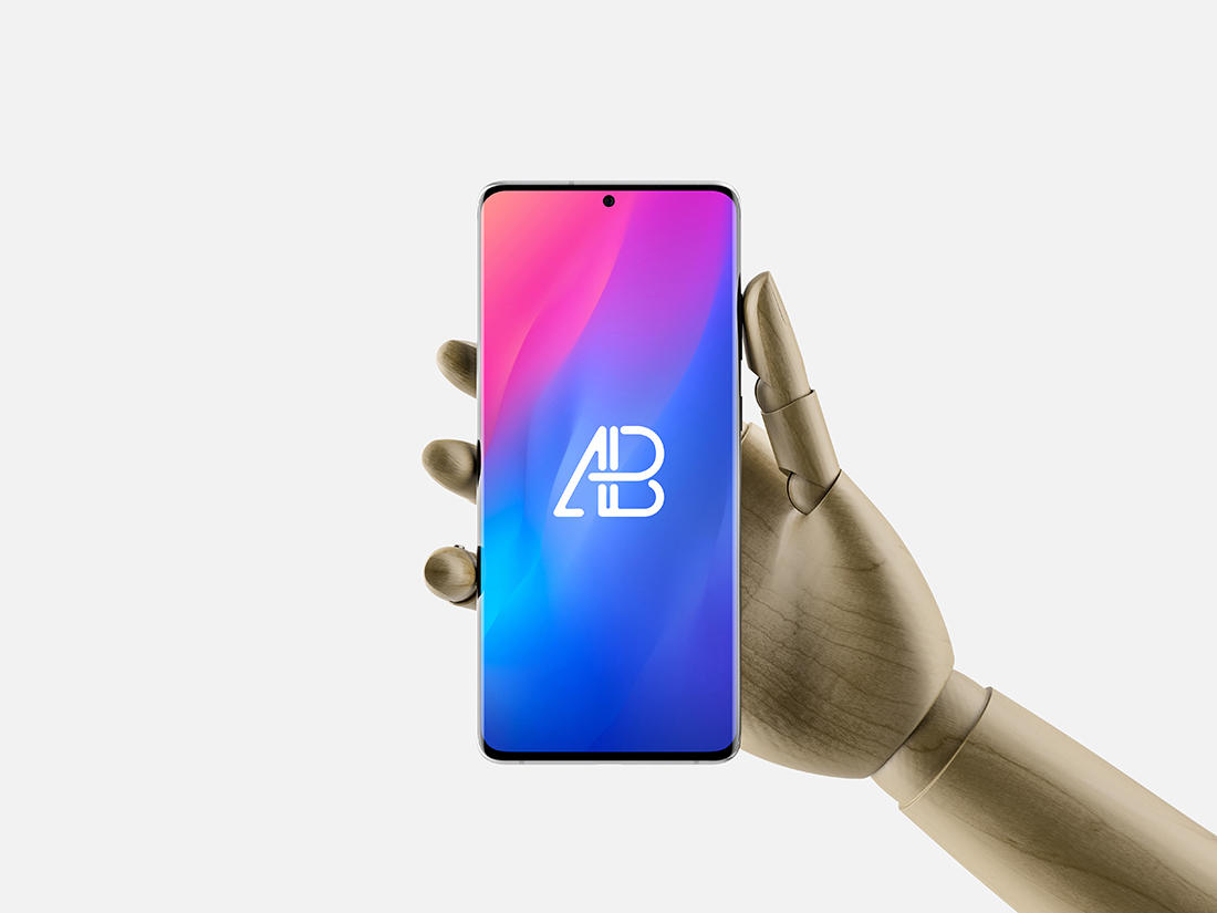 Hand Holding Samsung Galaxy S20 Ultra Mockup | Anthony ...