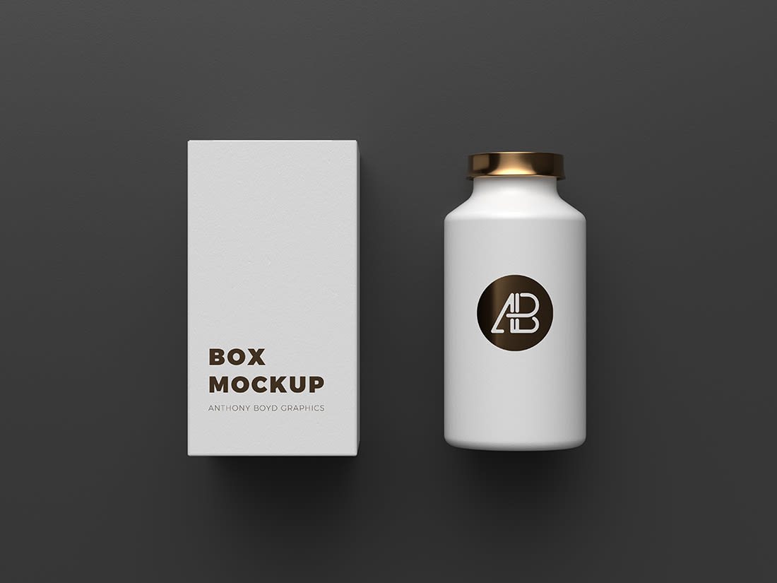 Copper Foil Bottle Packaging Mockup by Anthony Boyd Graphics