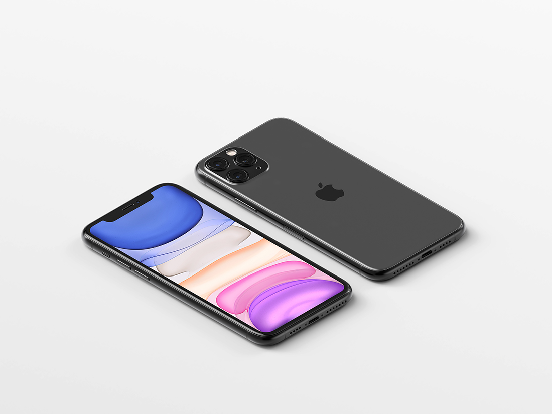 Download Isometric iPhone 11 Pro Max Mockup | Anthony Boyd Graphics